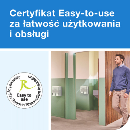 Tork OptiServe® dozownik do 4 rolek papieru toaletowego bez gilzy biały T7, pionowy, linia Elevation, 558051